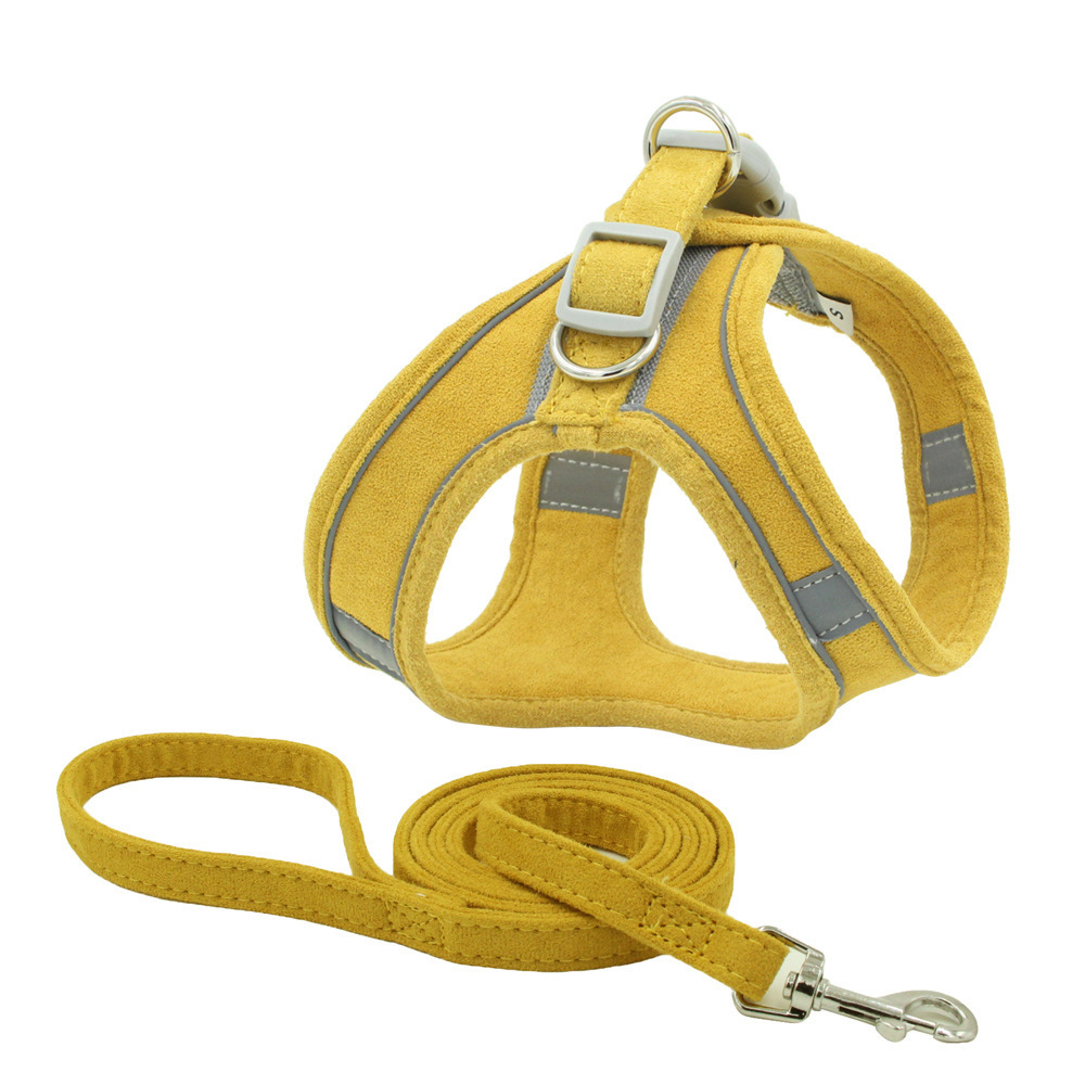 reflective pet harness and leash set