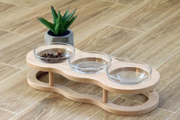 pet food bowl stand